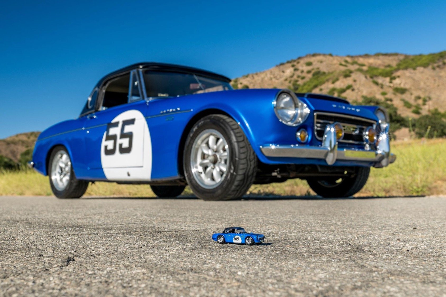 1967.5 Datsun 2000 Roadster with matching Hot Wheels