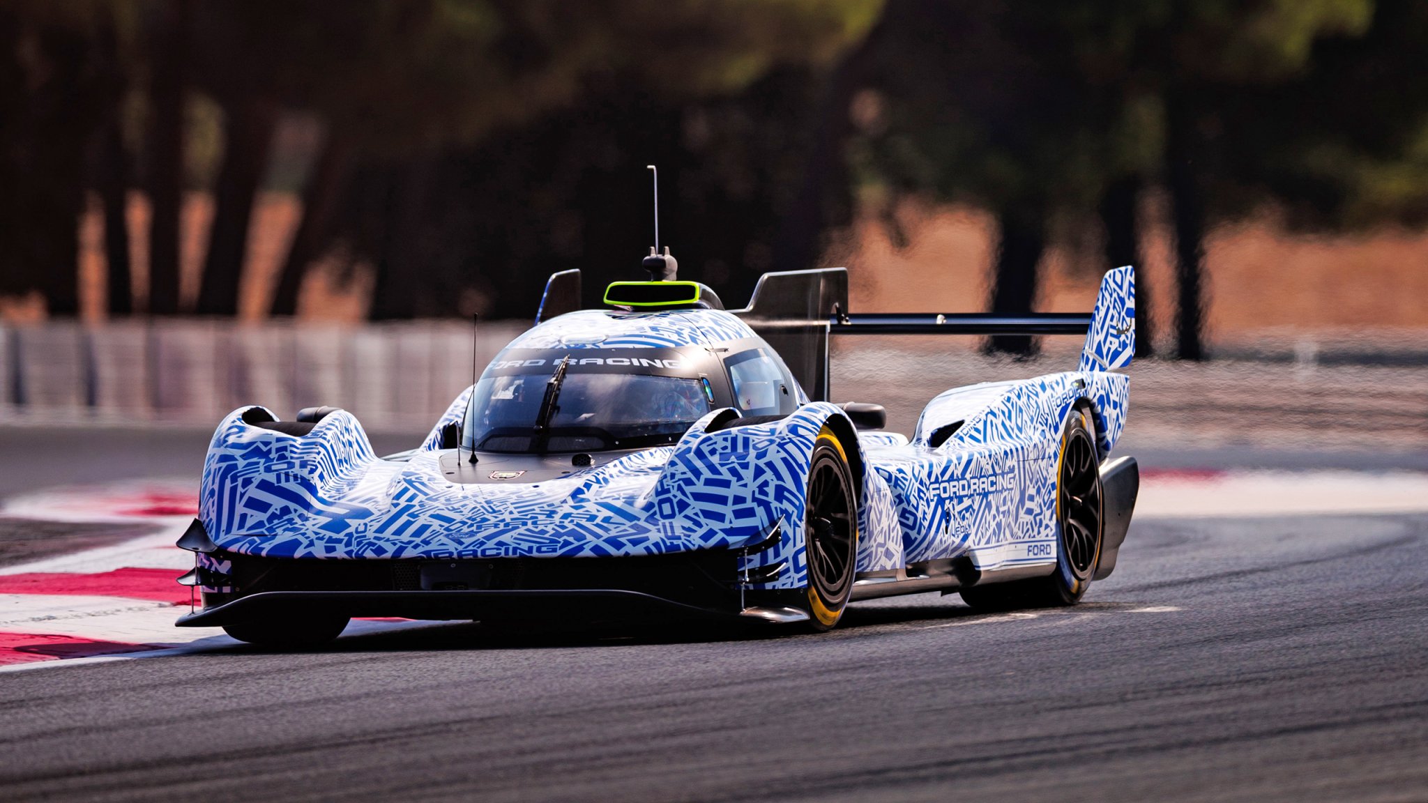 Ford LMDh hypercar testing at Paul Ricard