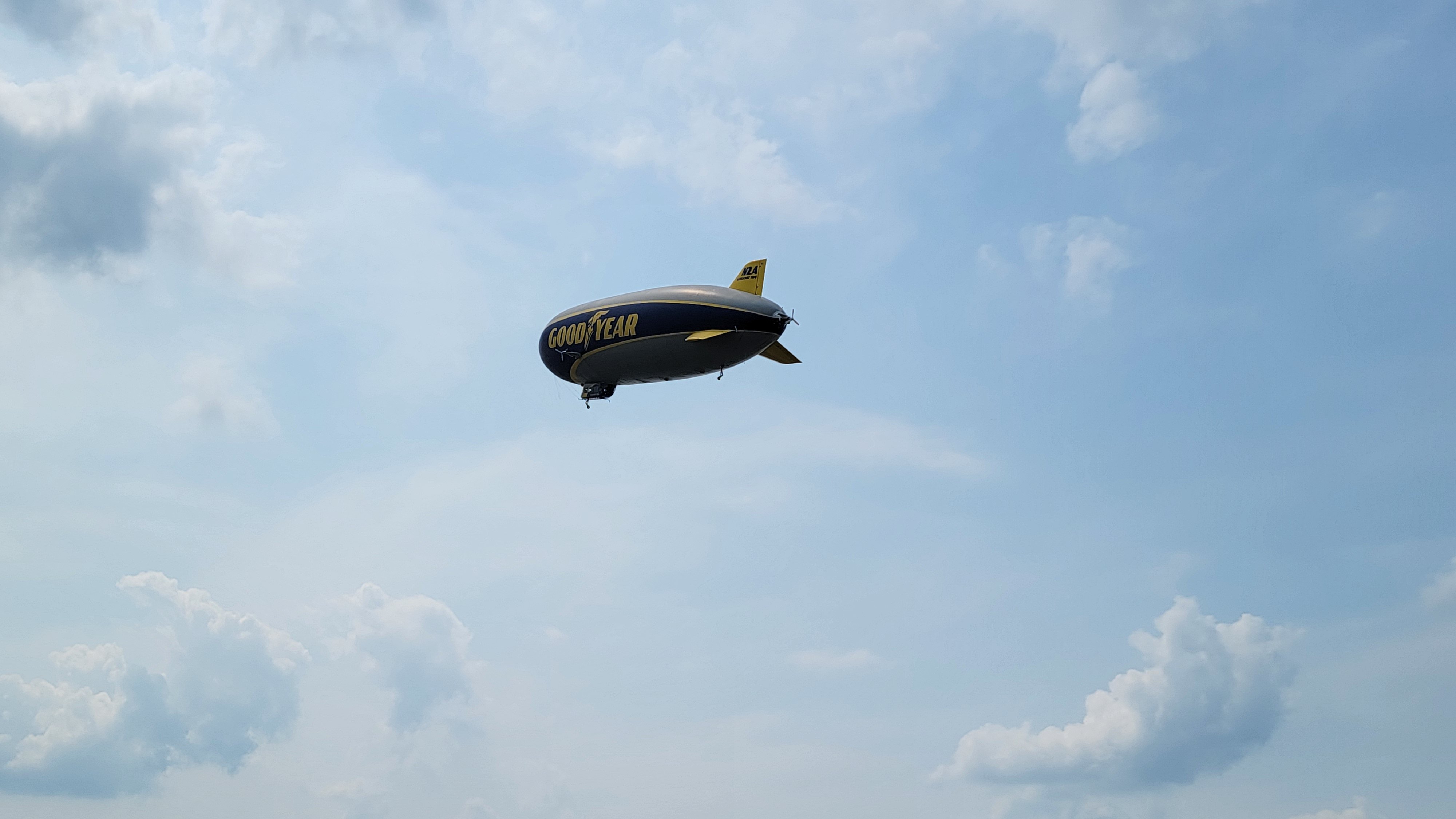 The Goodyear Blimp in Waterford, Michigan.