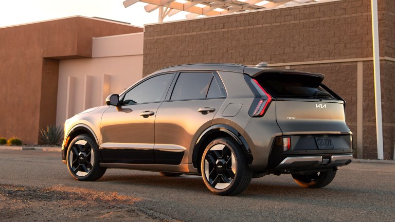 2027 Kia Niro rear three quarter view