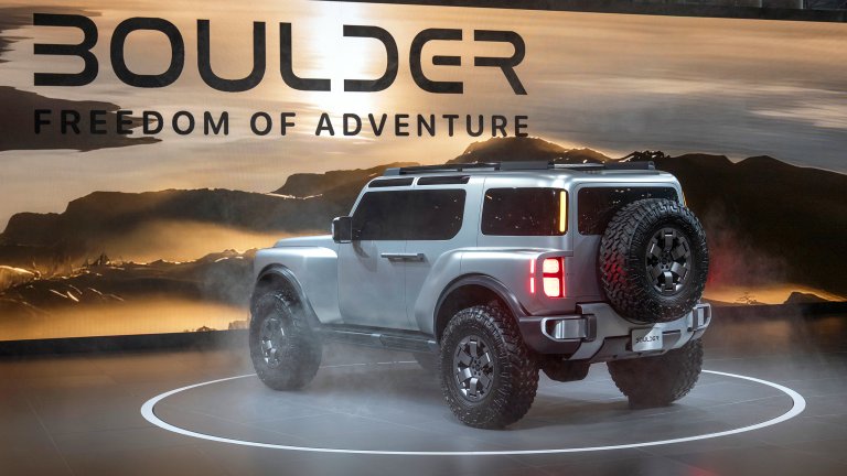 The Hyundai Boulder concept, shown off at the 2026 New York Auto Show.