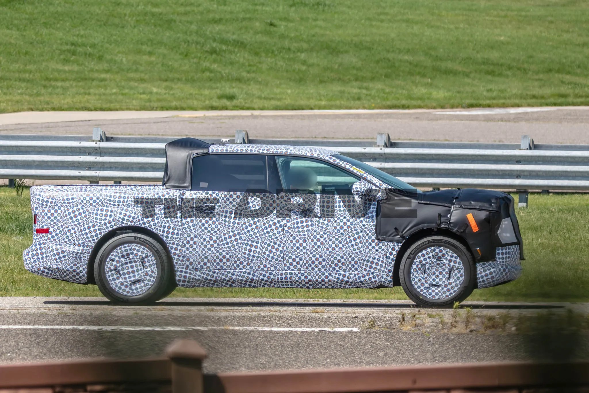 Ford EV truck spy shot