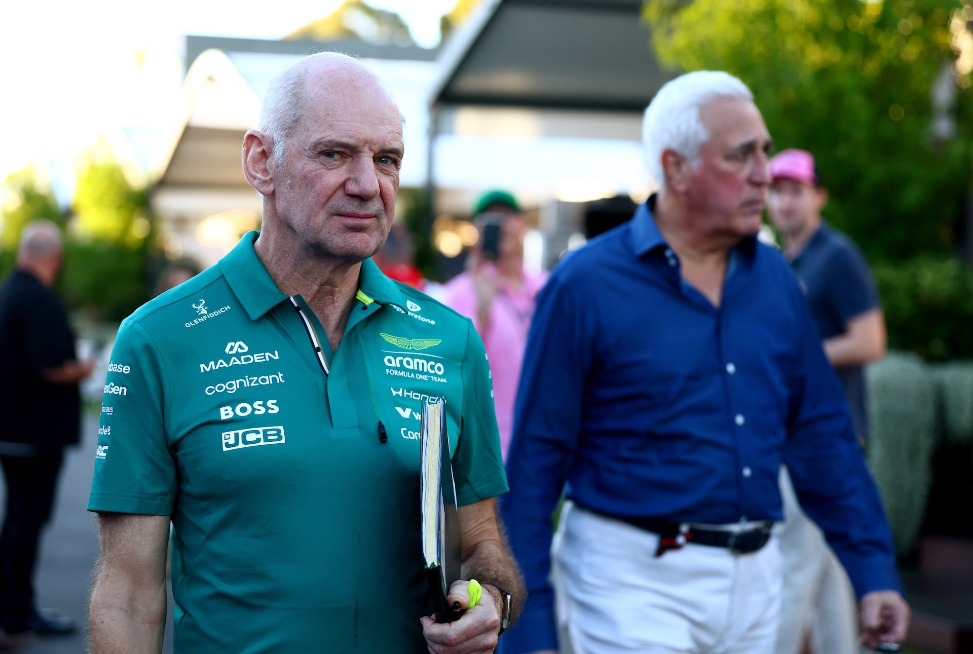 MELBOURNE, AUSTRALIA - MARCH 05: Adrian Newey, Team Principal of Aston Martin F1 Team walks in the Paddock during previews ahead of the F1 Grand Prix of Australia at Albert Park Grand Prix Circuit on March 05, 2026 in Melbourne, Australia. (Photo by Joe Portlock/Getty Images)
