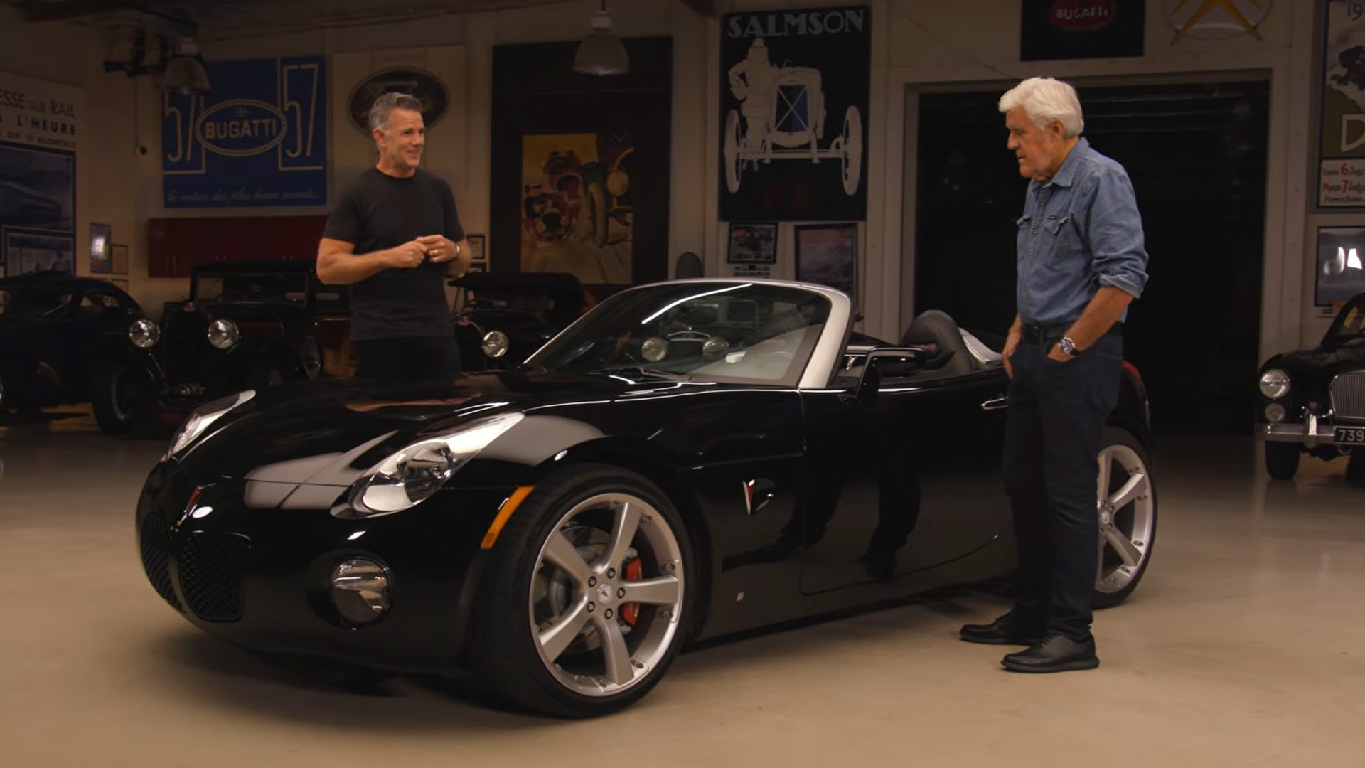 Pontiac Solstice in Jay Leno's Garge