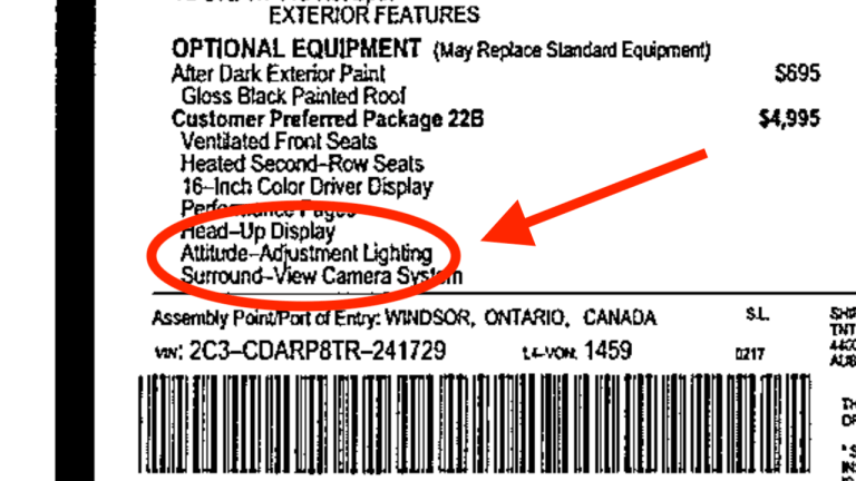 2026 Dodge Charger Scat Pack Window Sticker