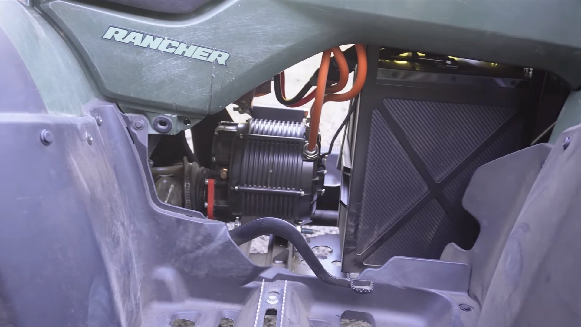 Electric Honda ATV build motor and battery