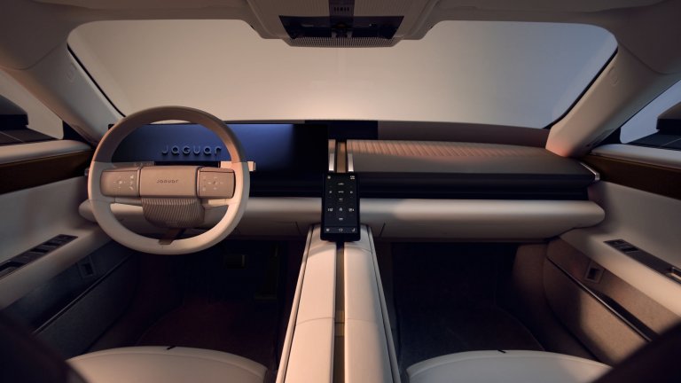 Jaguar Type 01 interior dashboard shot