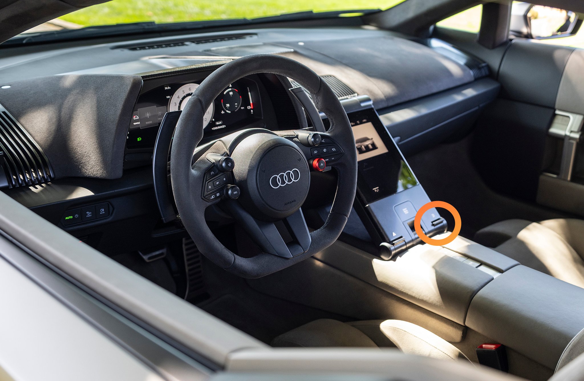 audi nuvolari interior fuel filler door button location