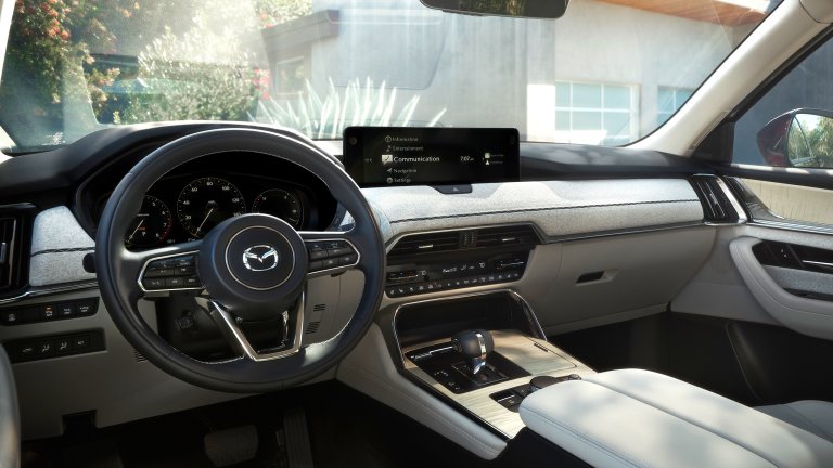 Dashboard of the Mazda CX-90.