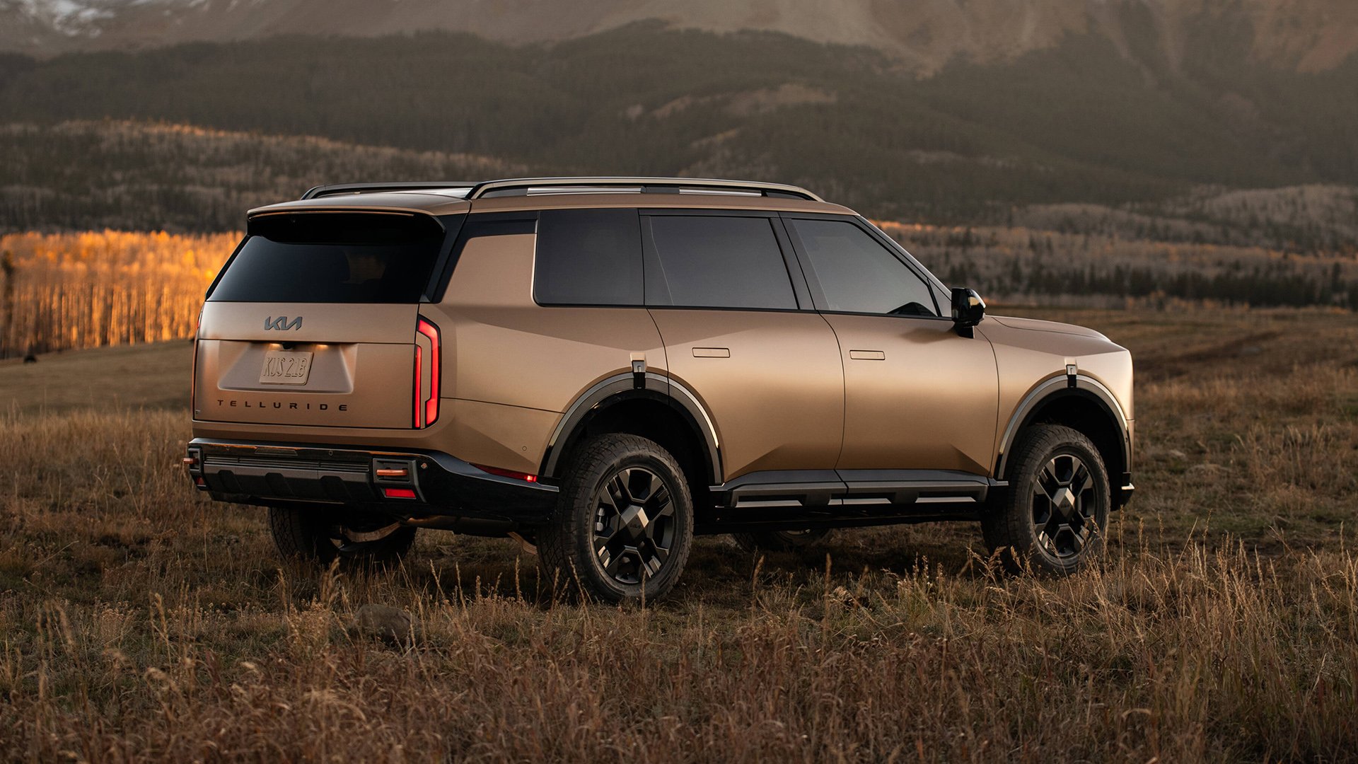 kia telluride in a field