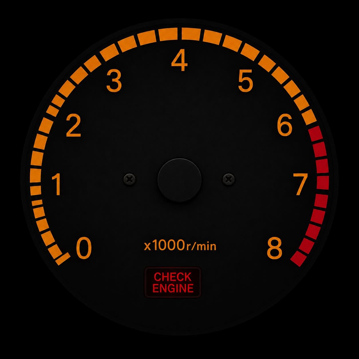 Digitally rendered Mitsubishi Montero tachometer