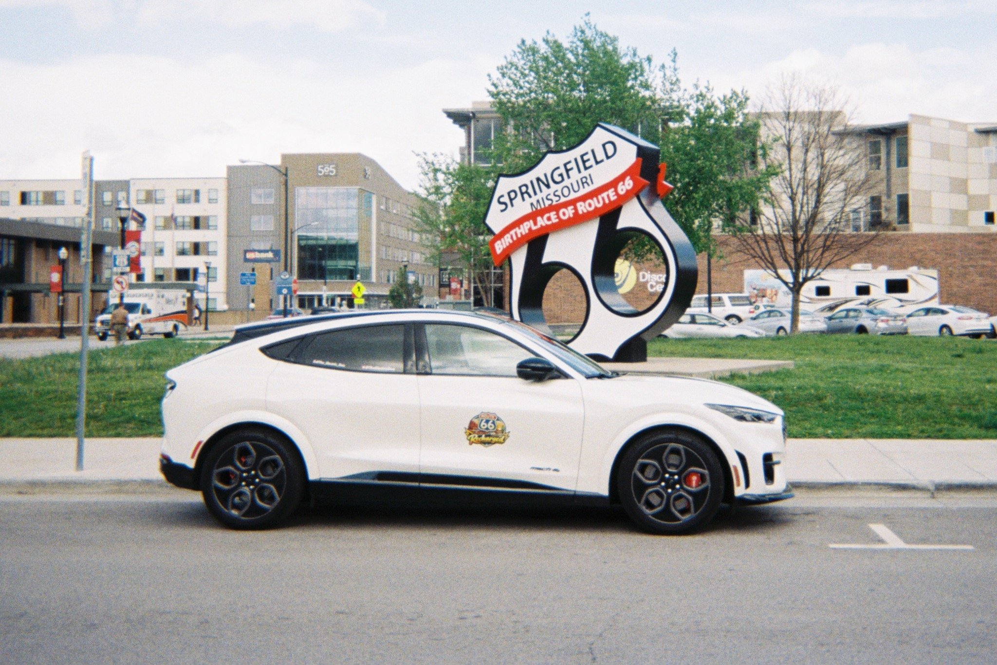 Ford Mustang Mach-E in Springfield, Missouri, on Route 66