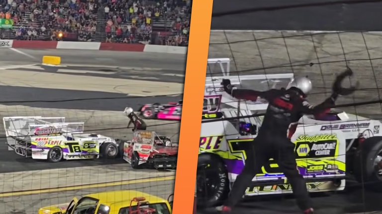 Figure 8 race turns into physical altercation