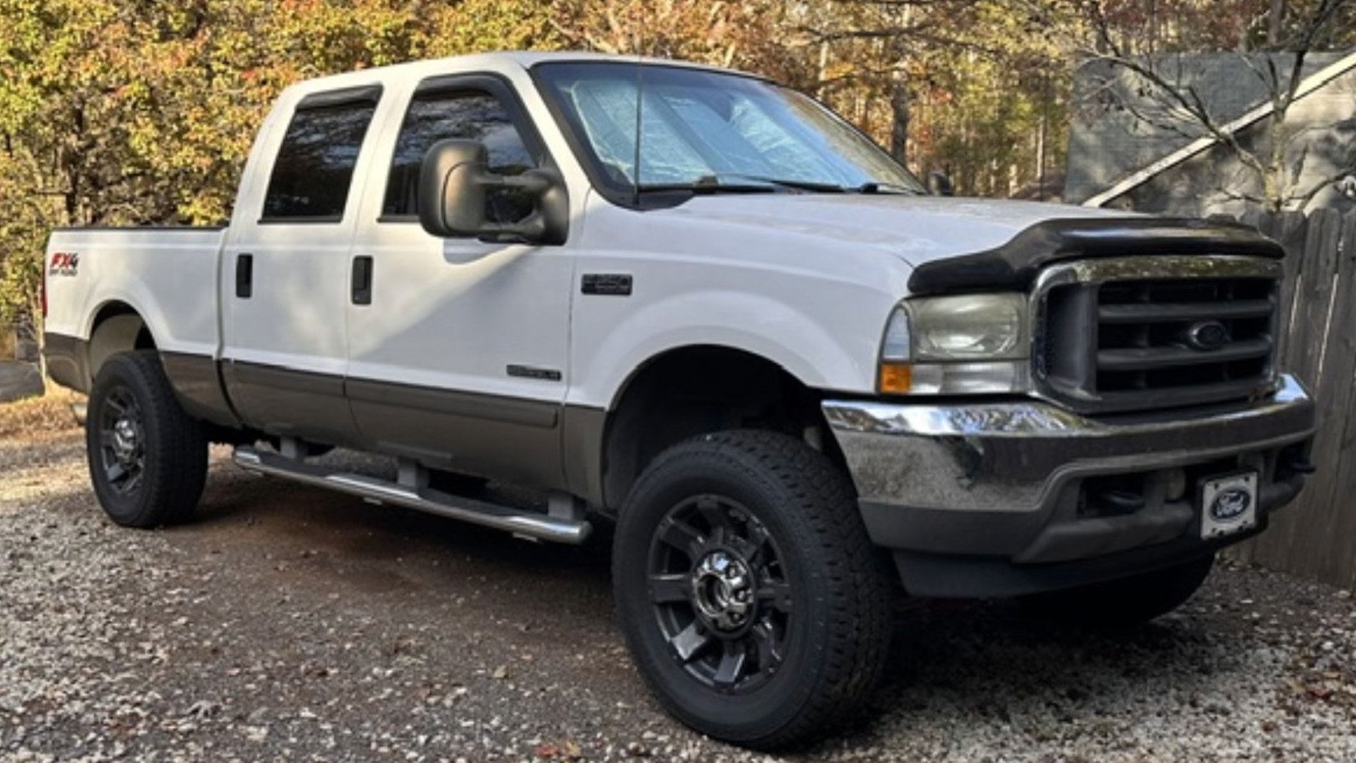 2003 Ford Super Duty with a modern 10-speed transmission swap