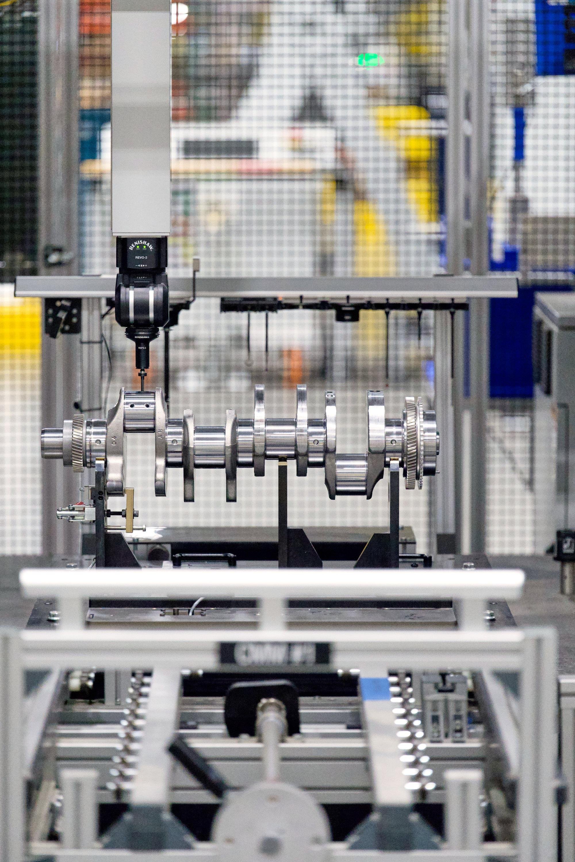 GM 8.3L Duramax diesel at the manufacturing plant