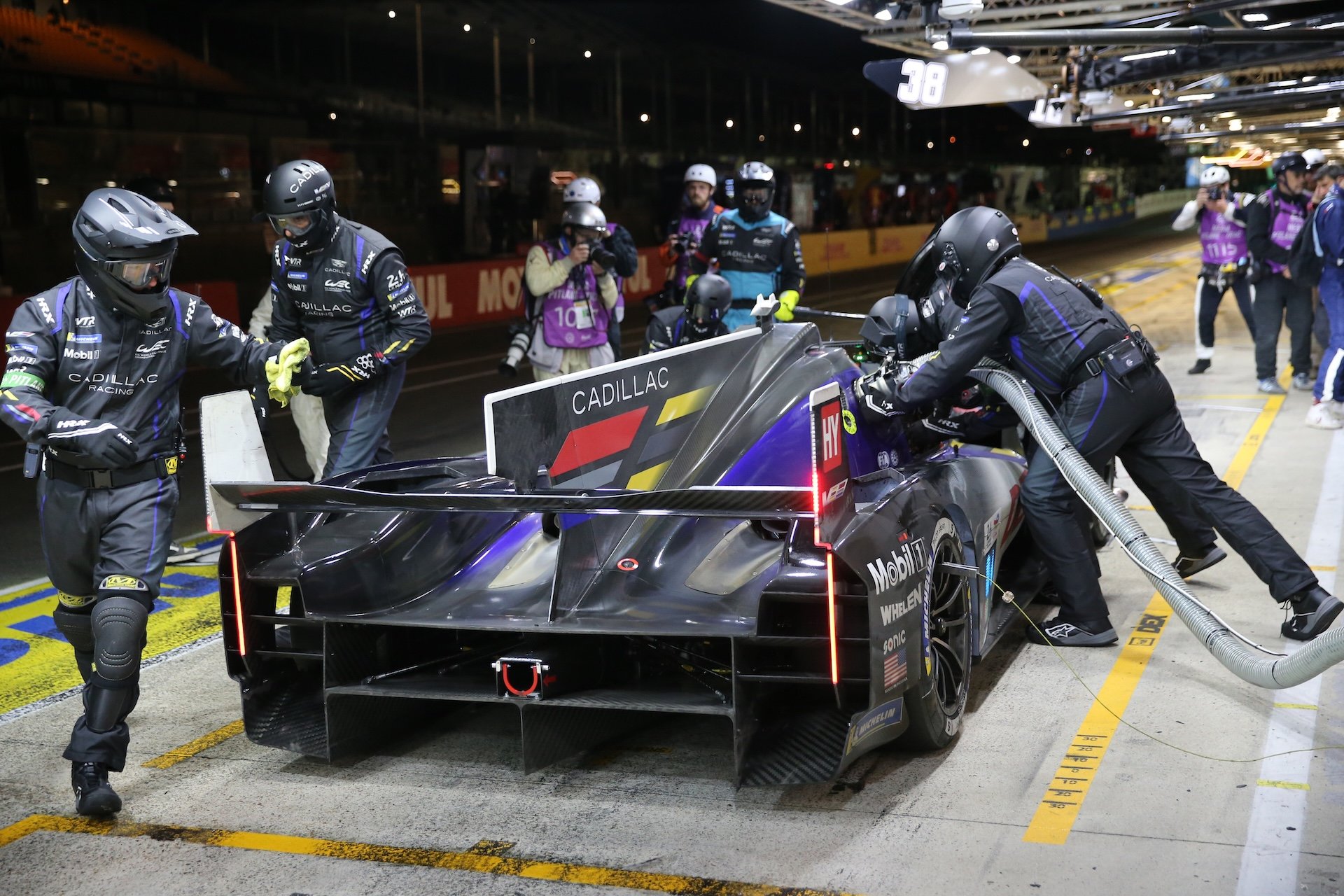 #101 Cadillac WTR, Cadillac V-Series.R: Ricky Taylor (United States), Jordan Taylor (United States), Filipe Albuquerque (Portugal) during the 24 Hours of Le Mans at the Circuit de la Sarthe in Le Mans, France, on June 14, 2026. (Photo by Alessio Morgese/NurPhoto)