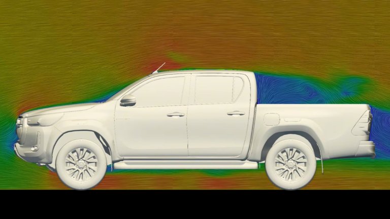 Aero analysis of mud flap effects
