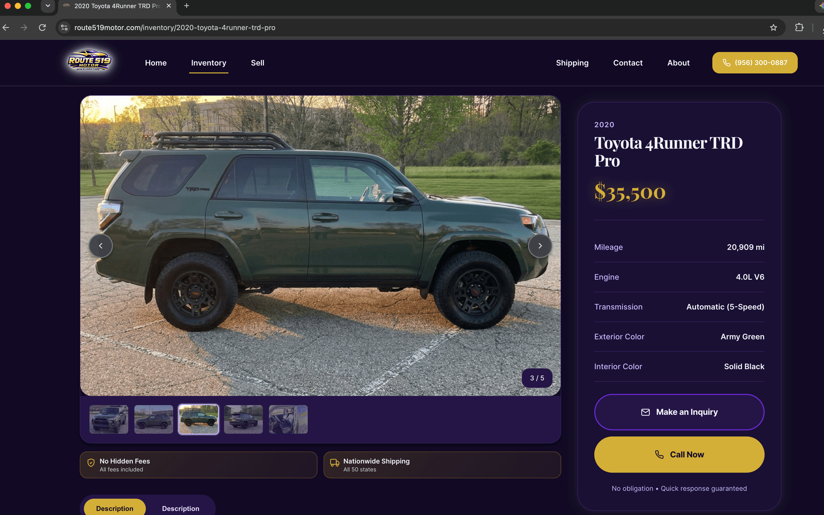 Fake Toyota 4Runner TRD Pro listed online