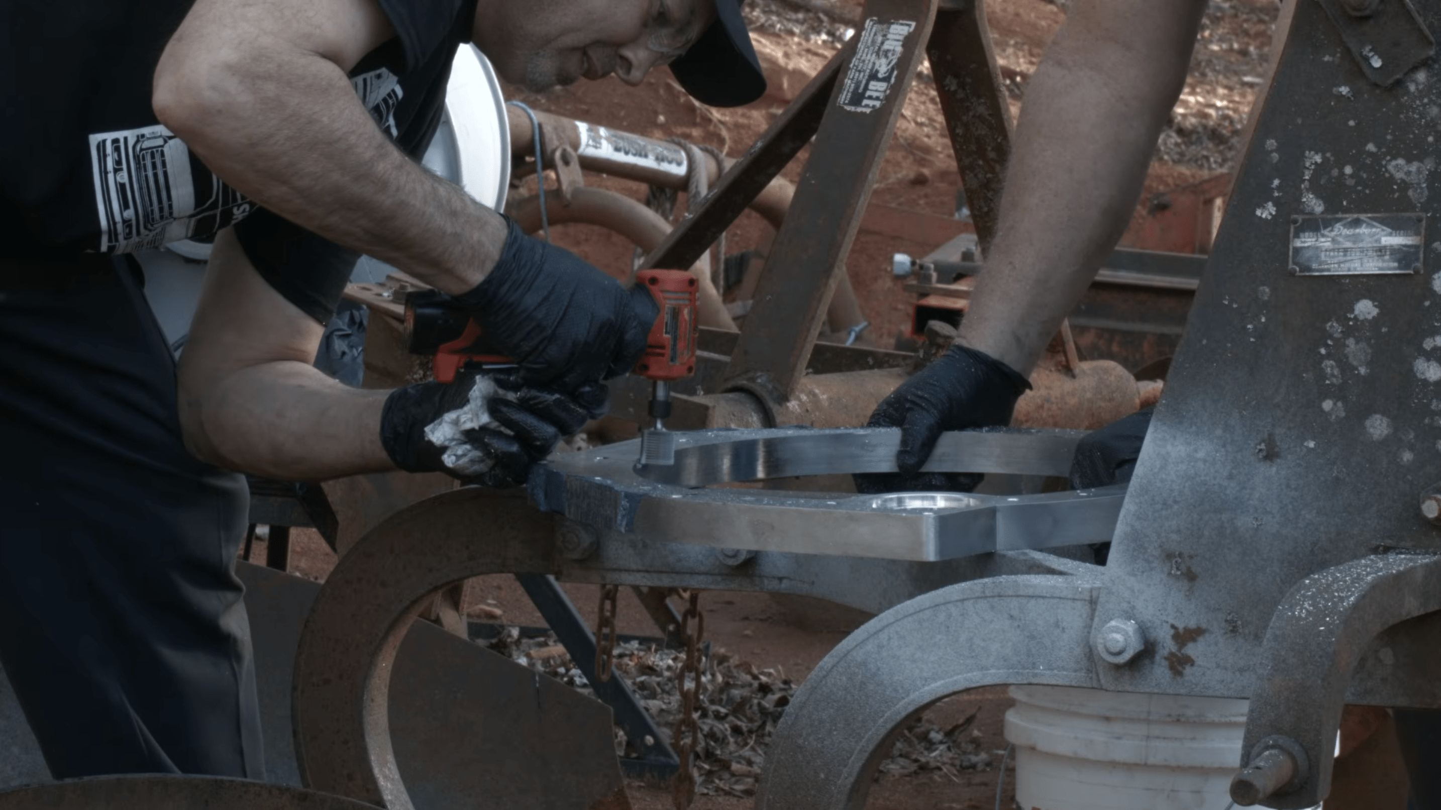 2003 Ford Super Duty with a modern 10-speed transmission swap