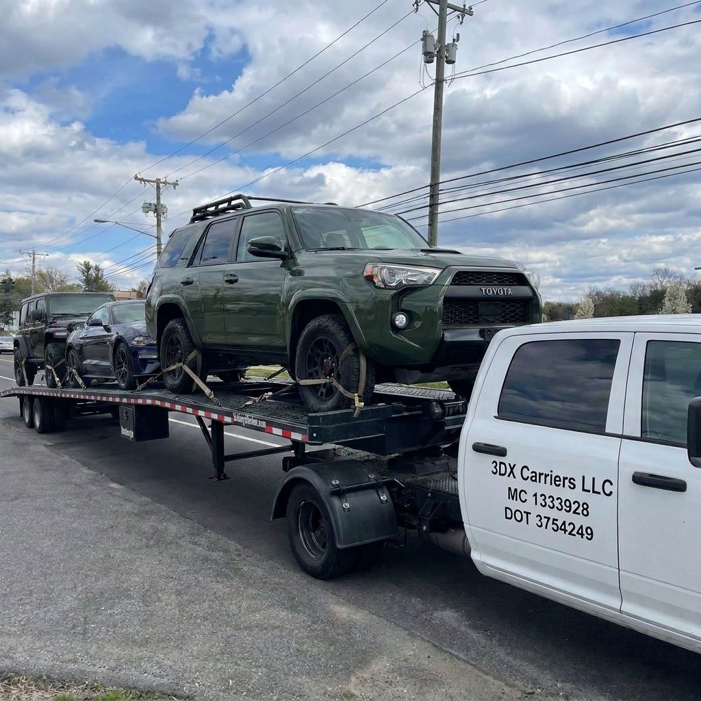 Fake Toyota 4Runner TRD Pro depicted on transport carrier