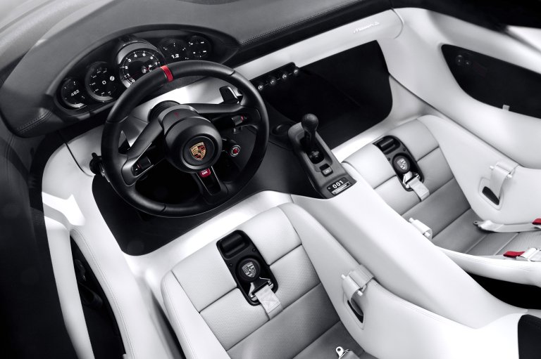 The interior of the Porsche Mission S concept.