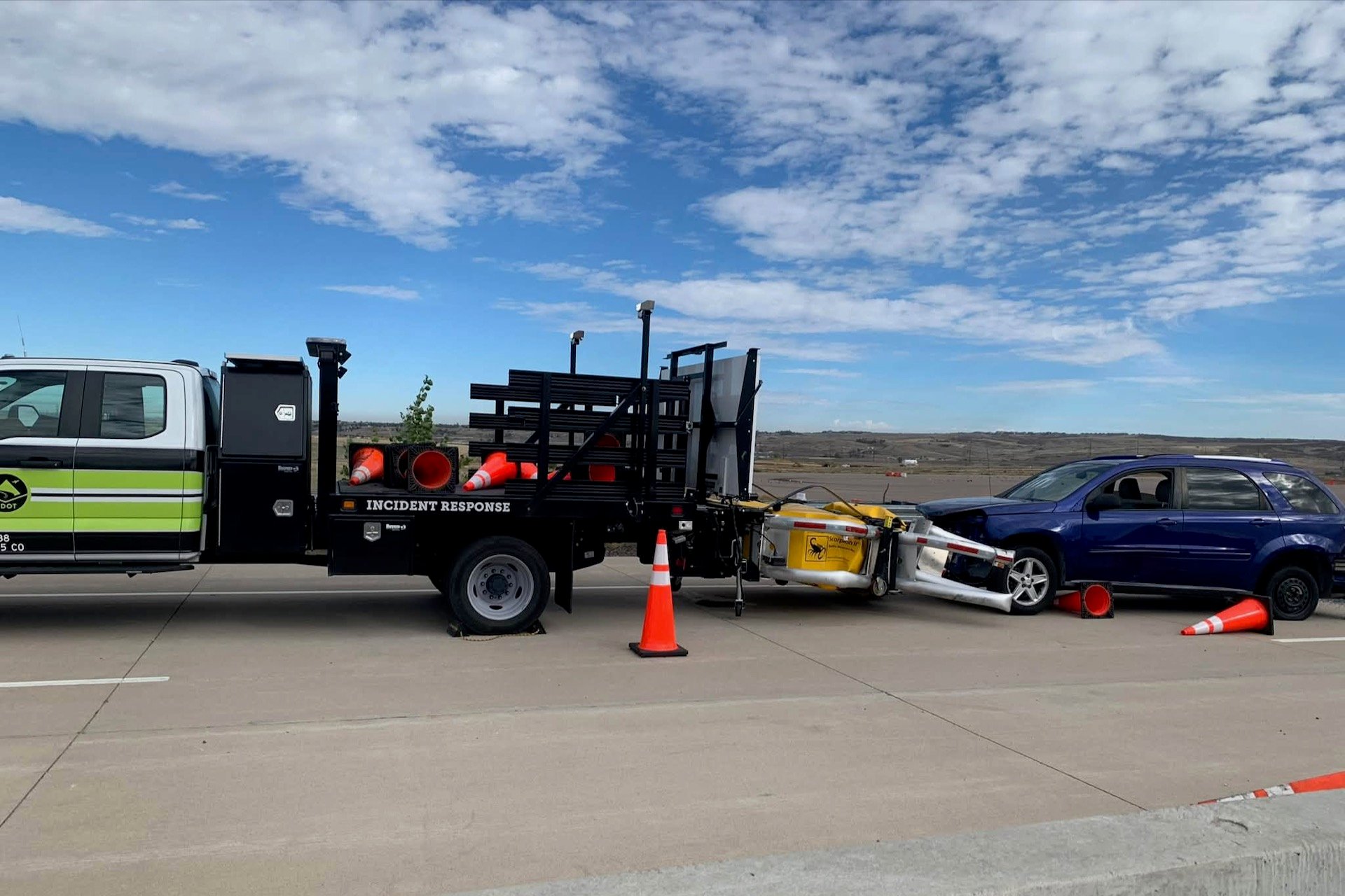 Colorado crash protection truck