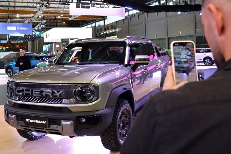 Chery SUV seen at auto show