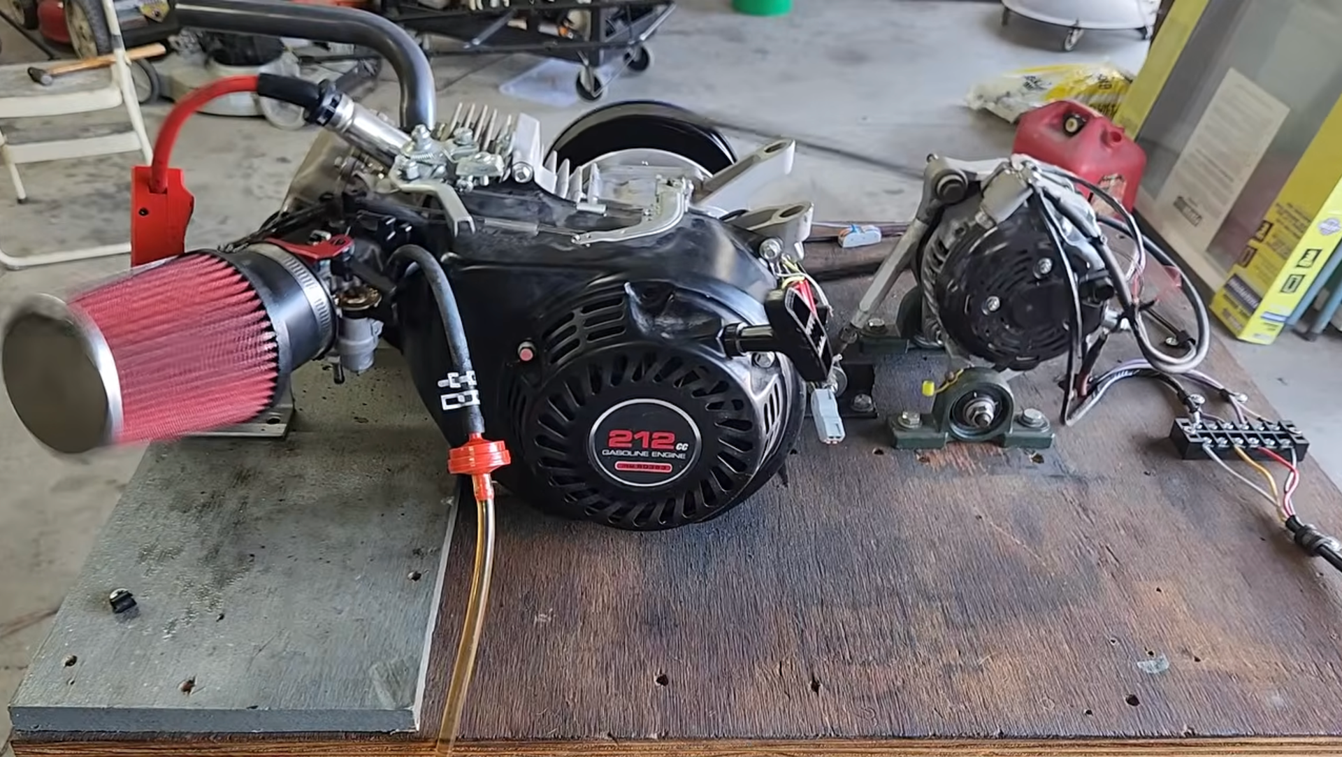 Harbor Freight Predator 212cc engine with hot rod modifications