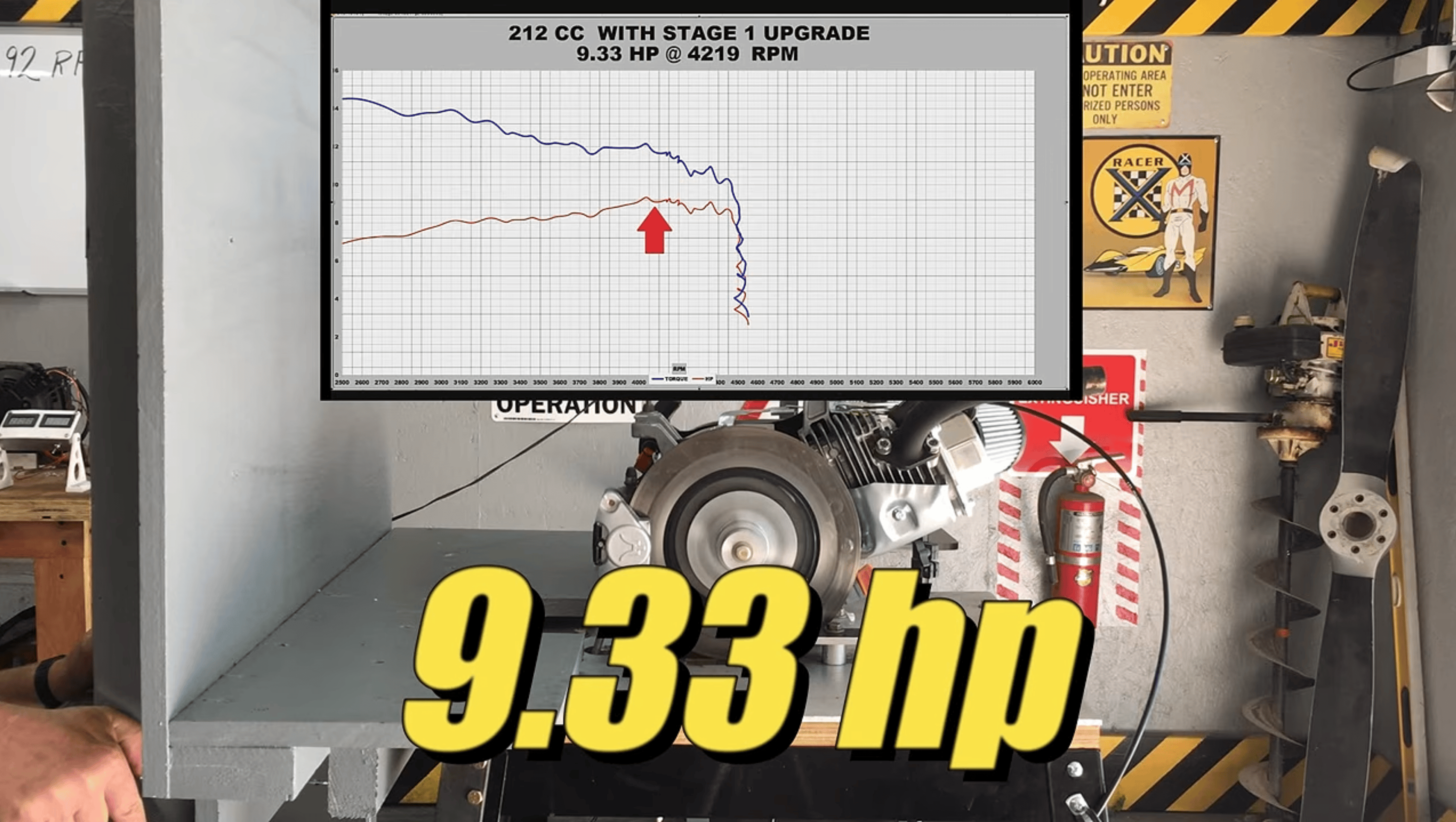 Hot-rodded Harbor Freight Predator engine