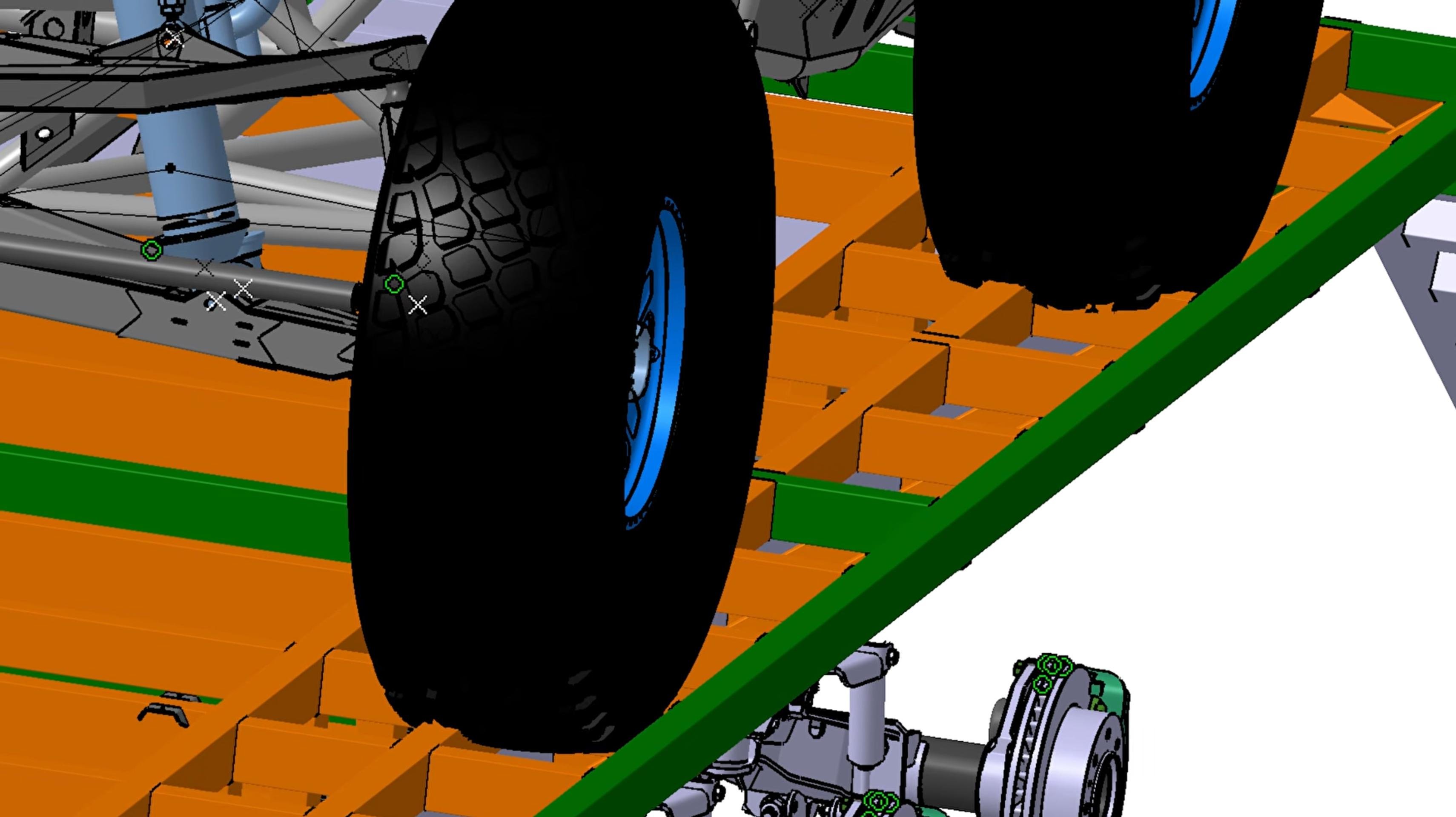 JEHC-designed Baja race car trailer