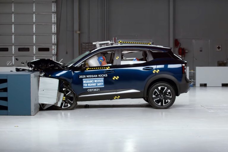 2026 Nissan Kicks IIHS crash test