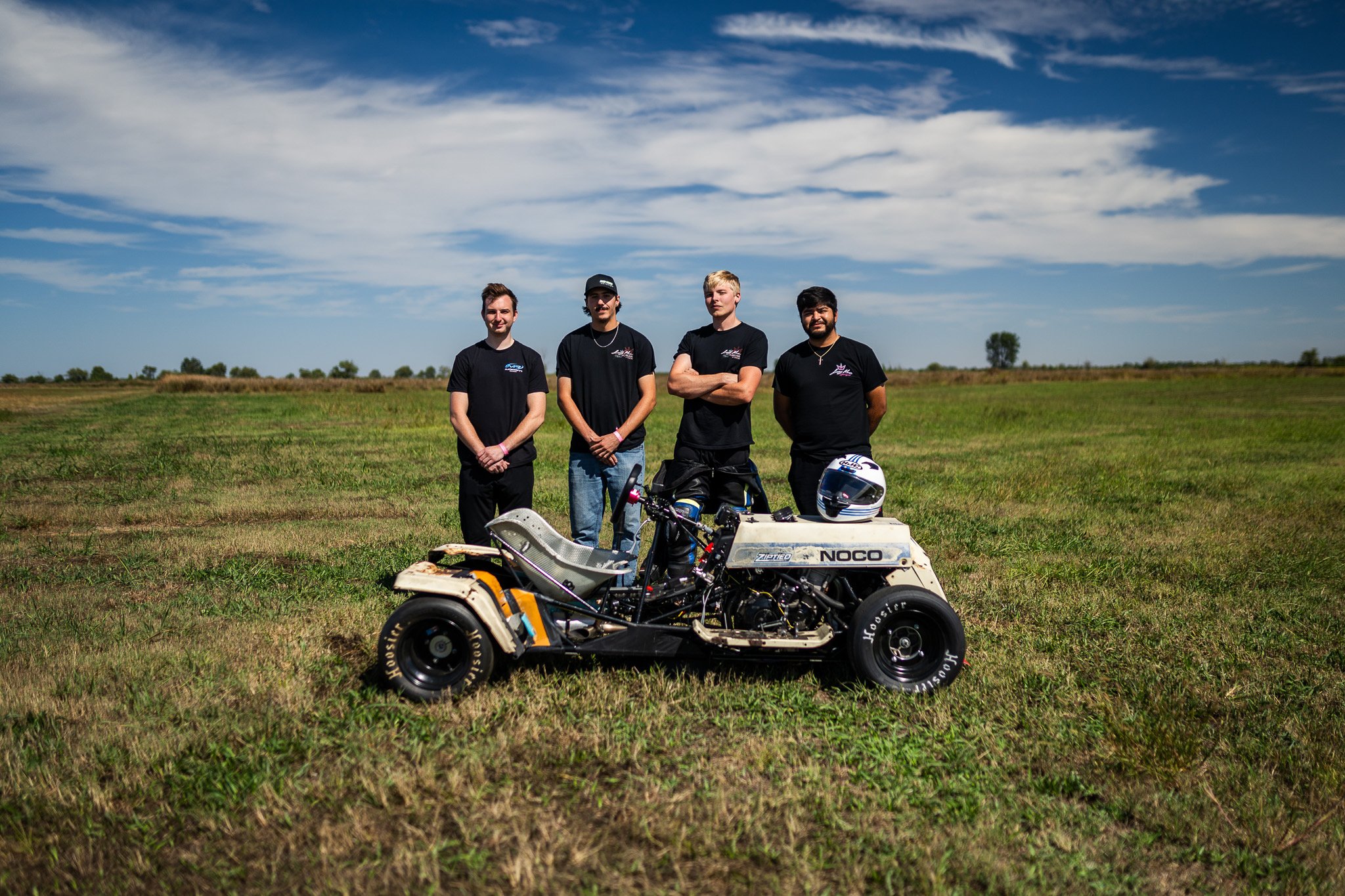 Scratch-built racing mower