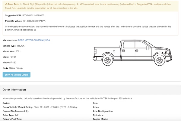 D-code 3.5-liter engine NOT acknowledged by NHTSA