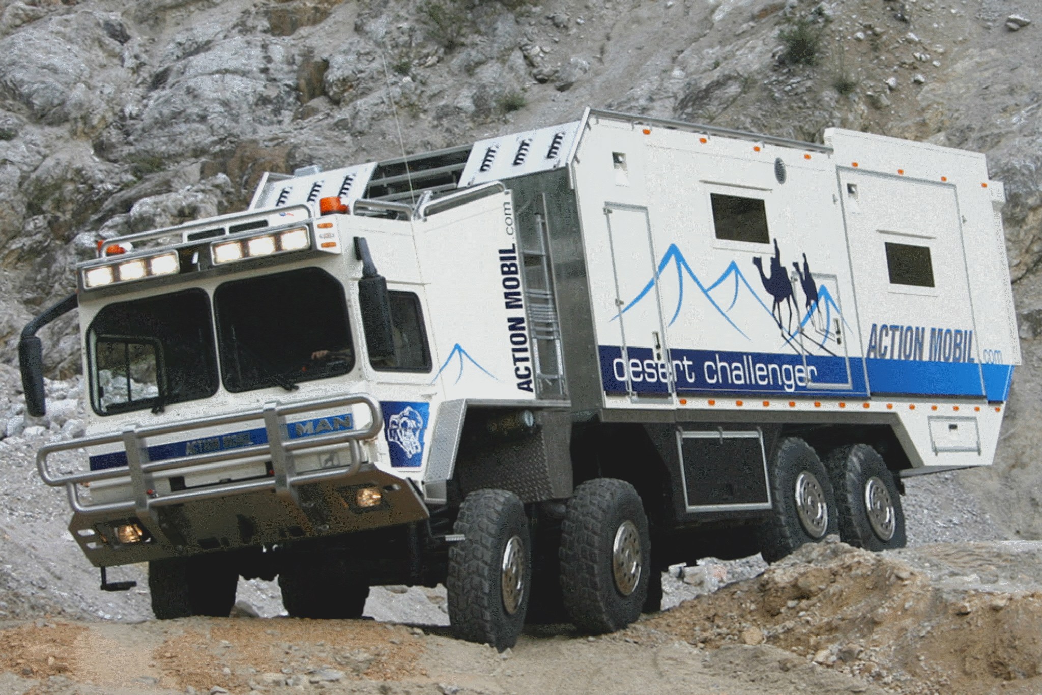 Mobile Assault Rv The Action Mobil Desert Challenger Is an Eight-Wheeled RV Based On a ...