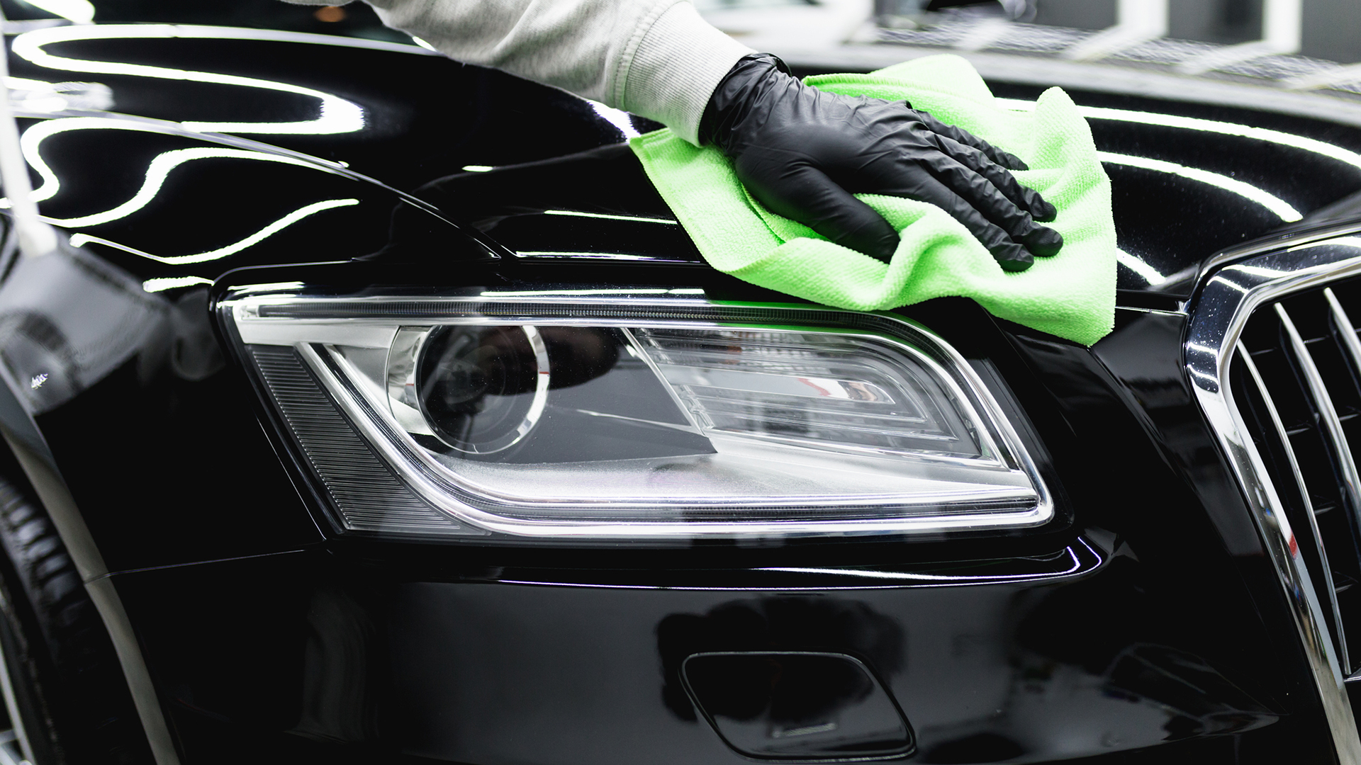 Always use microfiber towels when detailing a car.