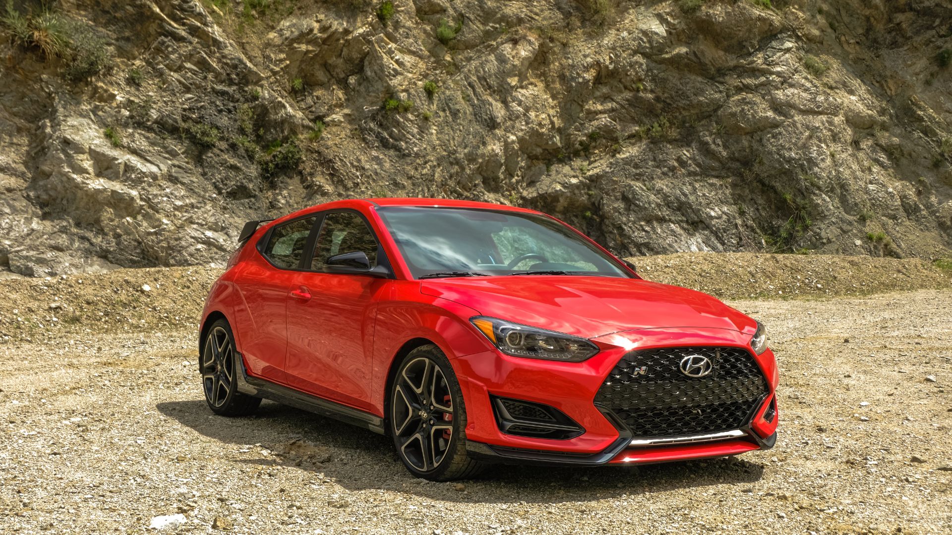 A turbocharged Hyundai Veloster N. 