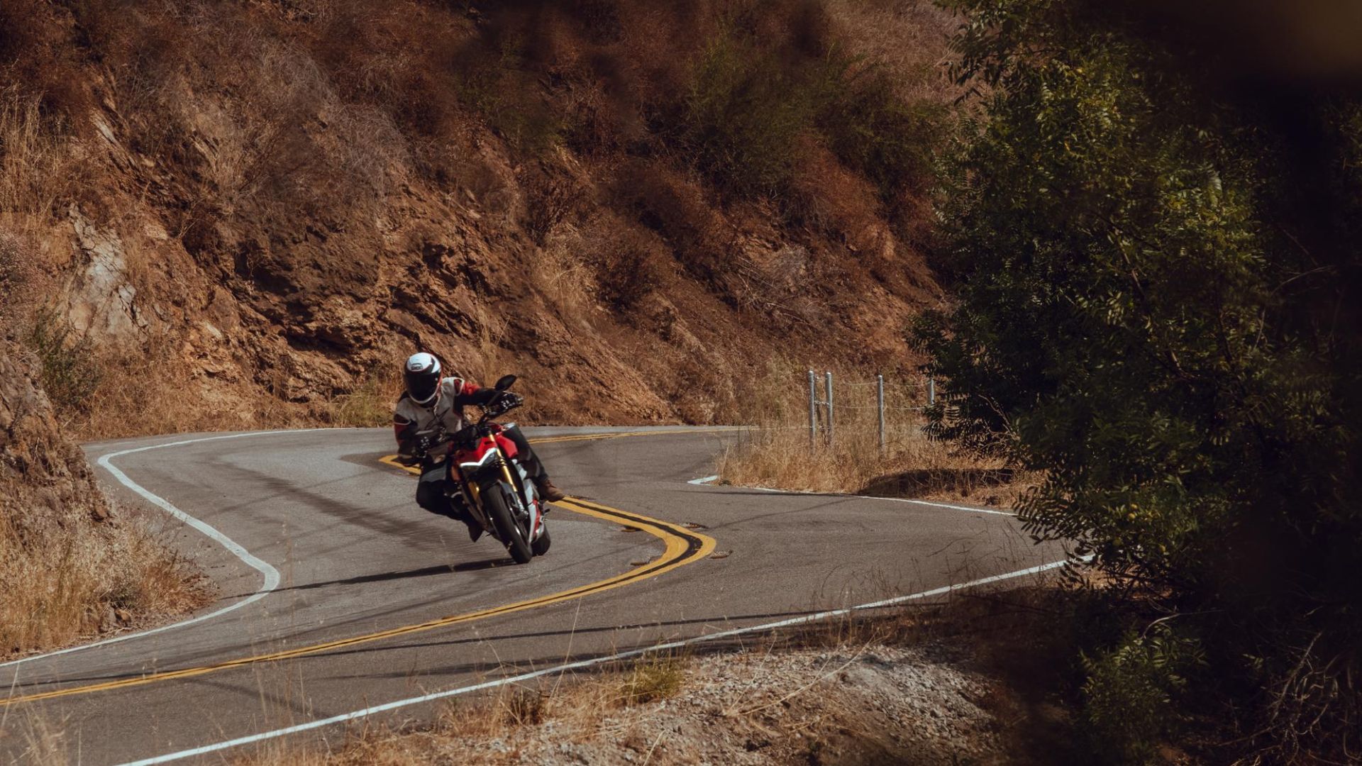 Scything away with a 2020 Ducati Streetfighter V4S.
