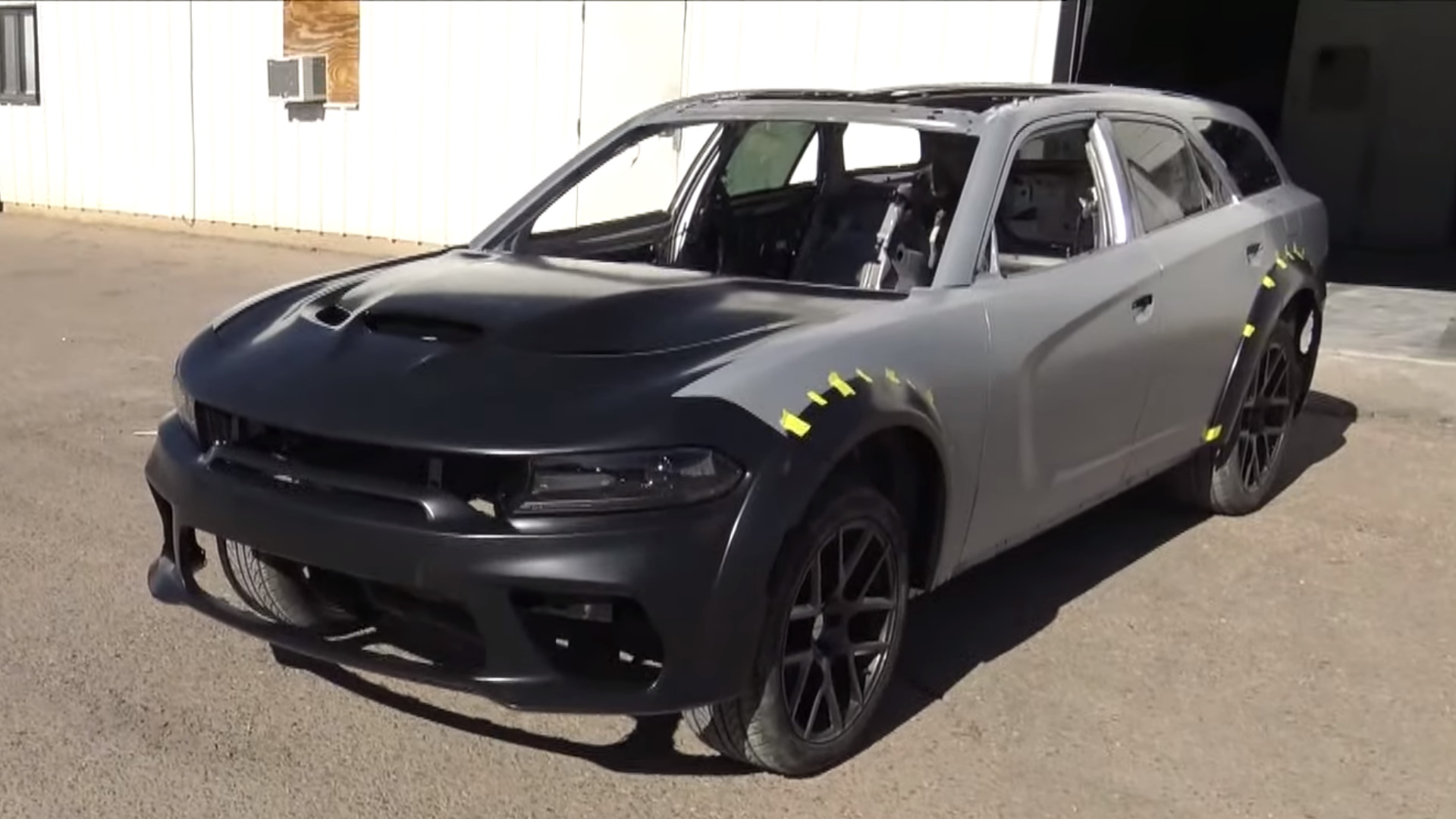 This Beautiful Freak Hellcat Is a Dodge Charger with a Magnum Hatch and