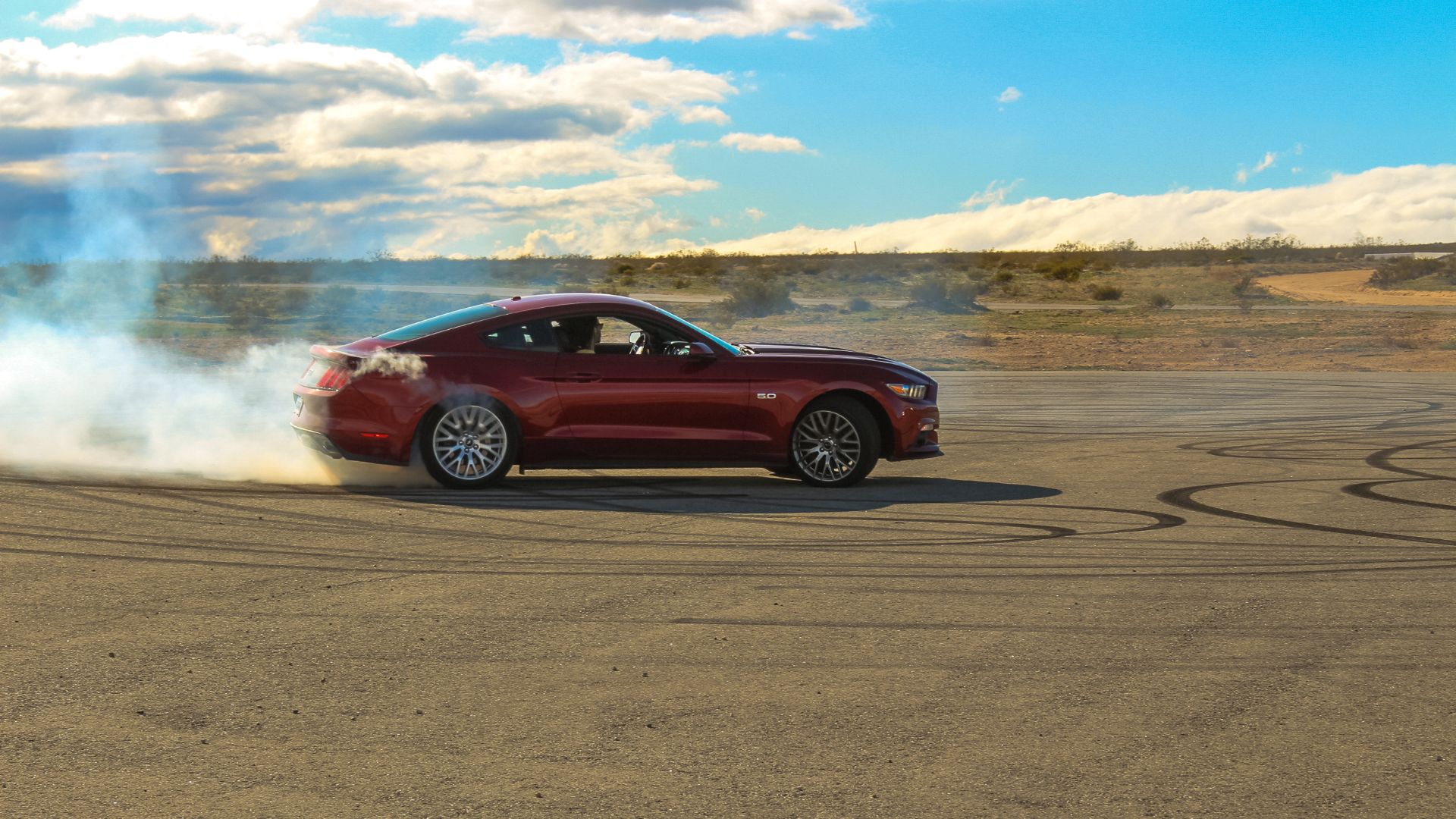 Burn, baby, burn! Mustang inferno!