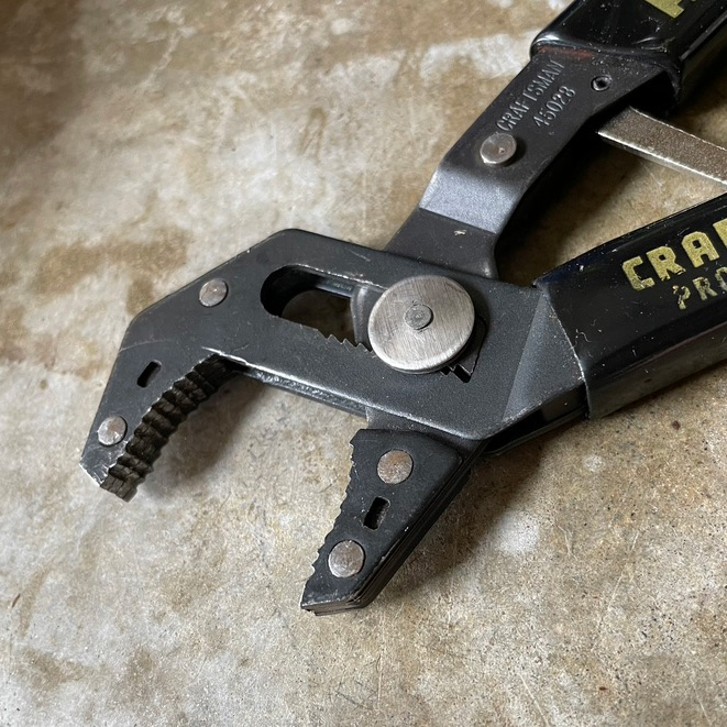 The teeth on Craftsman RoboGrip pliers.