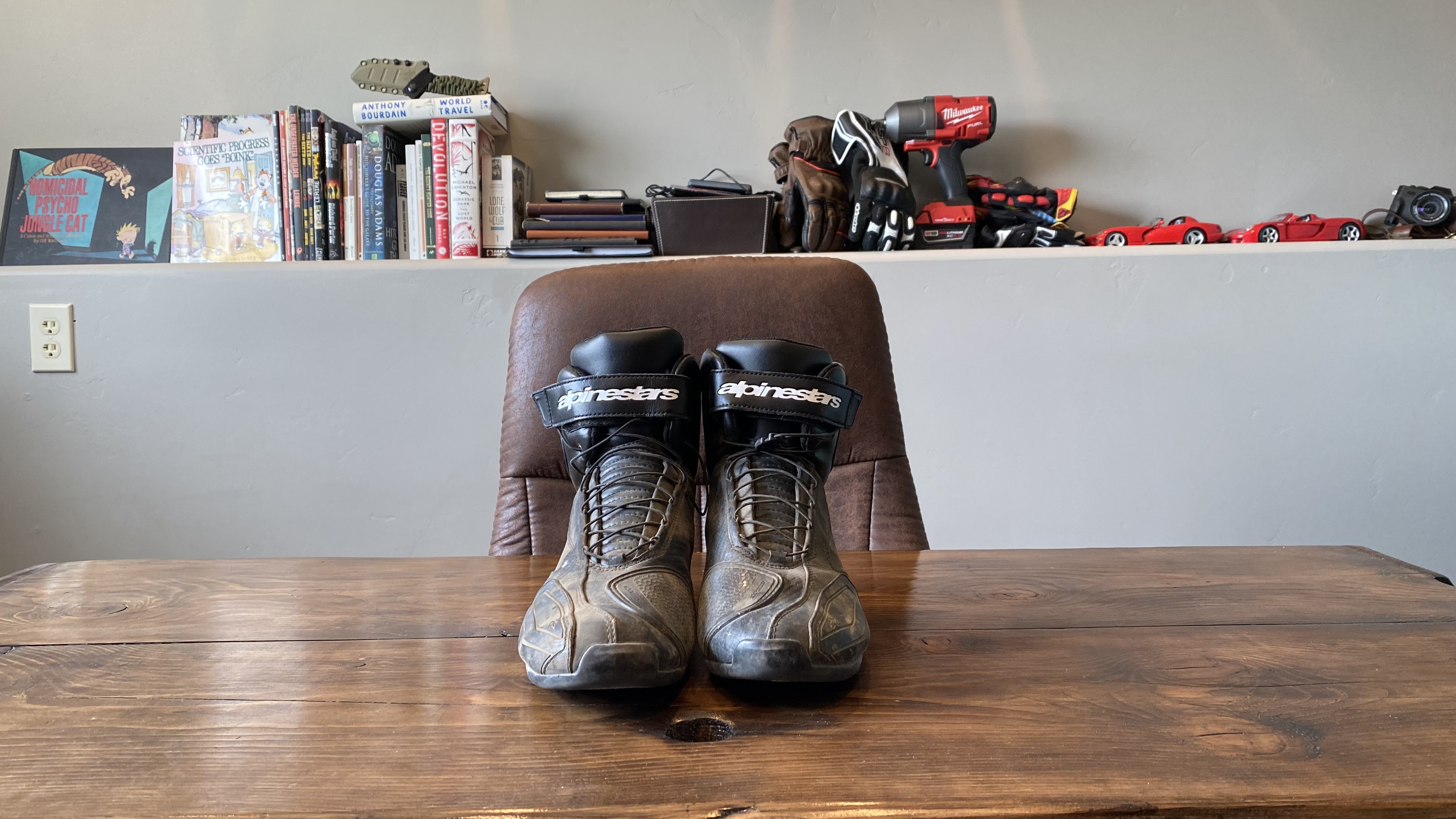 Alpinestars sport boots.