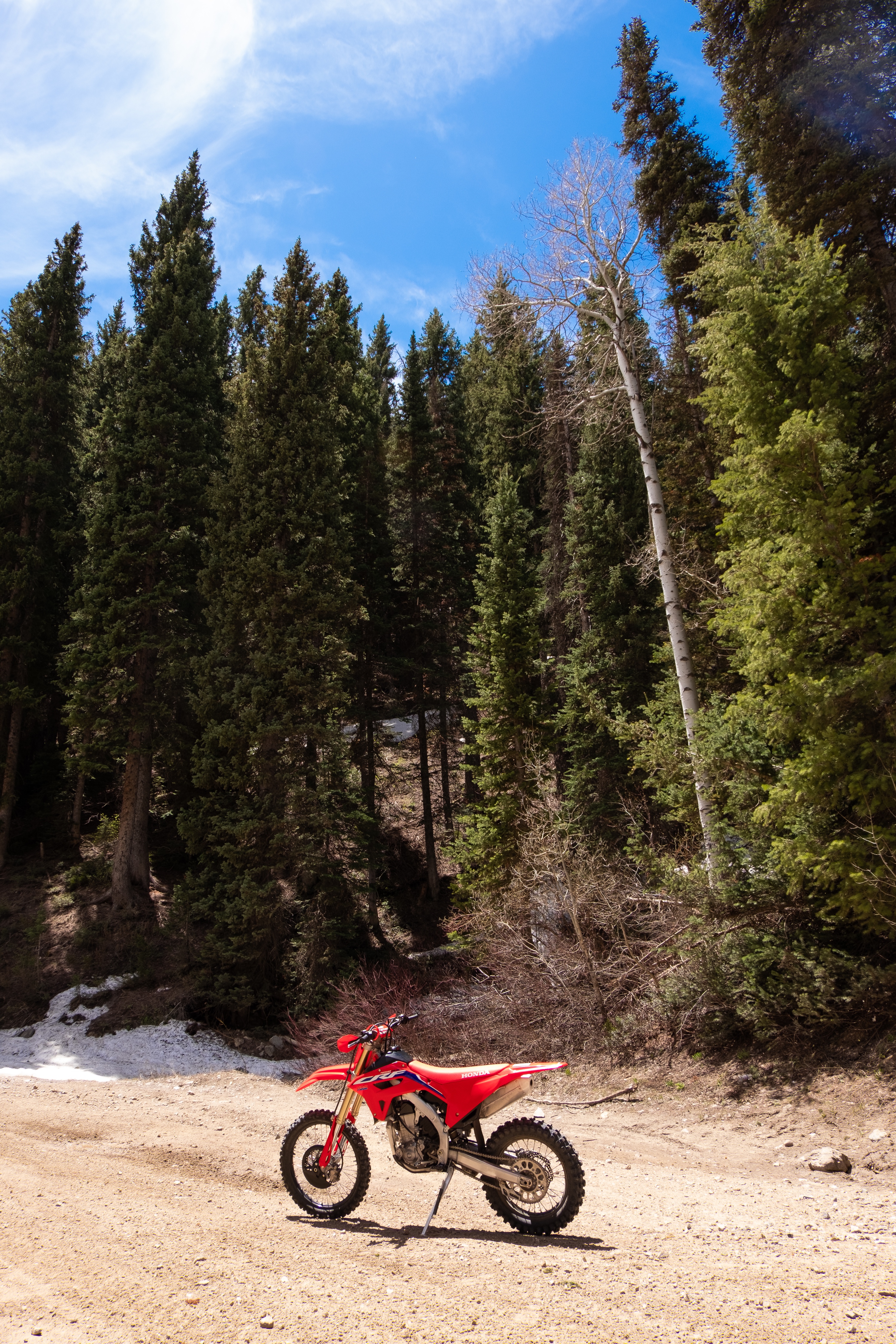 The start of the off-road trail.