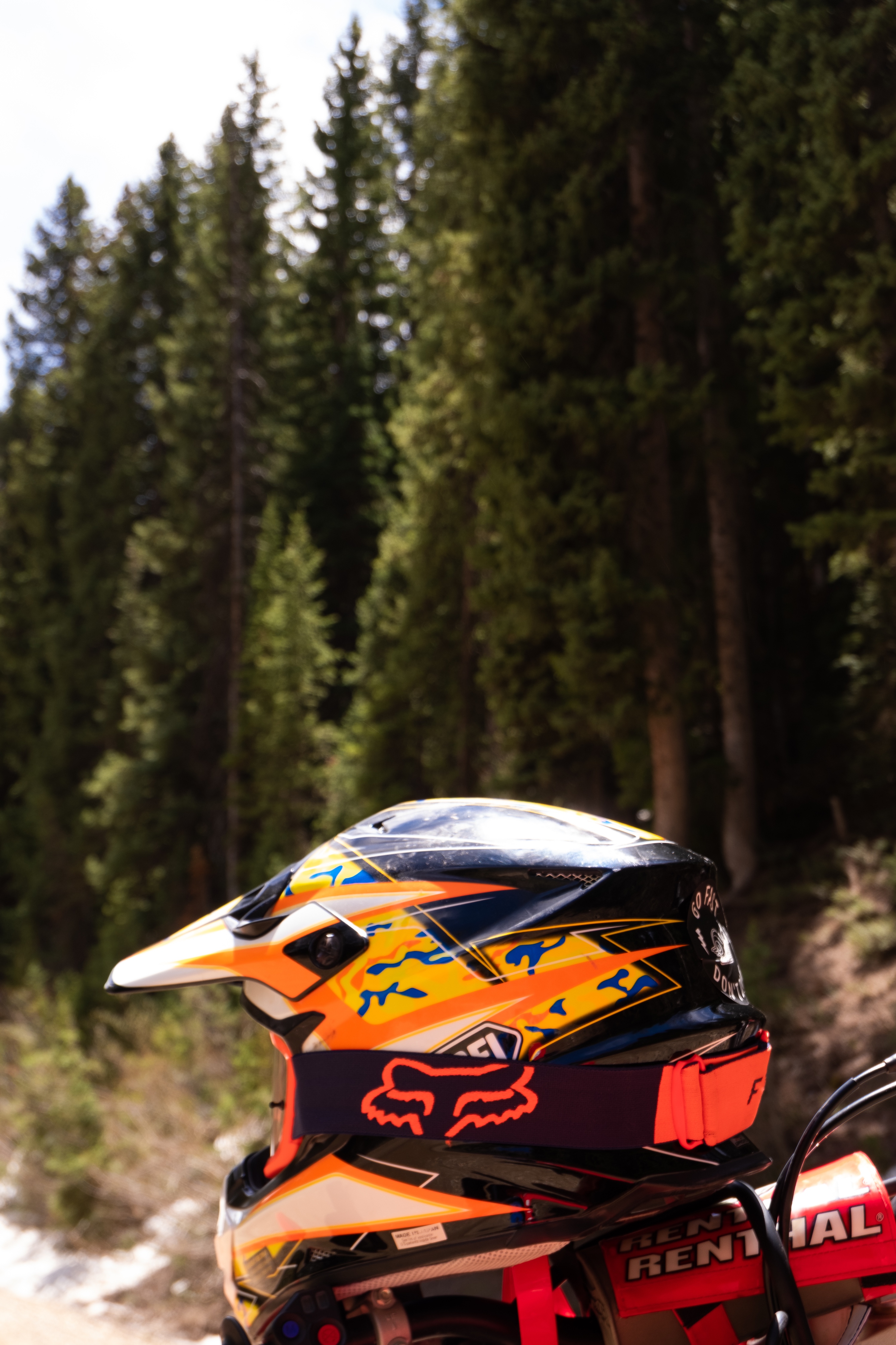 The author's Shoei helmet.