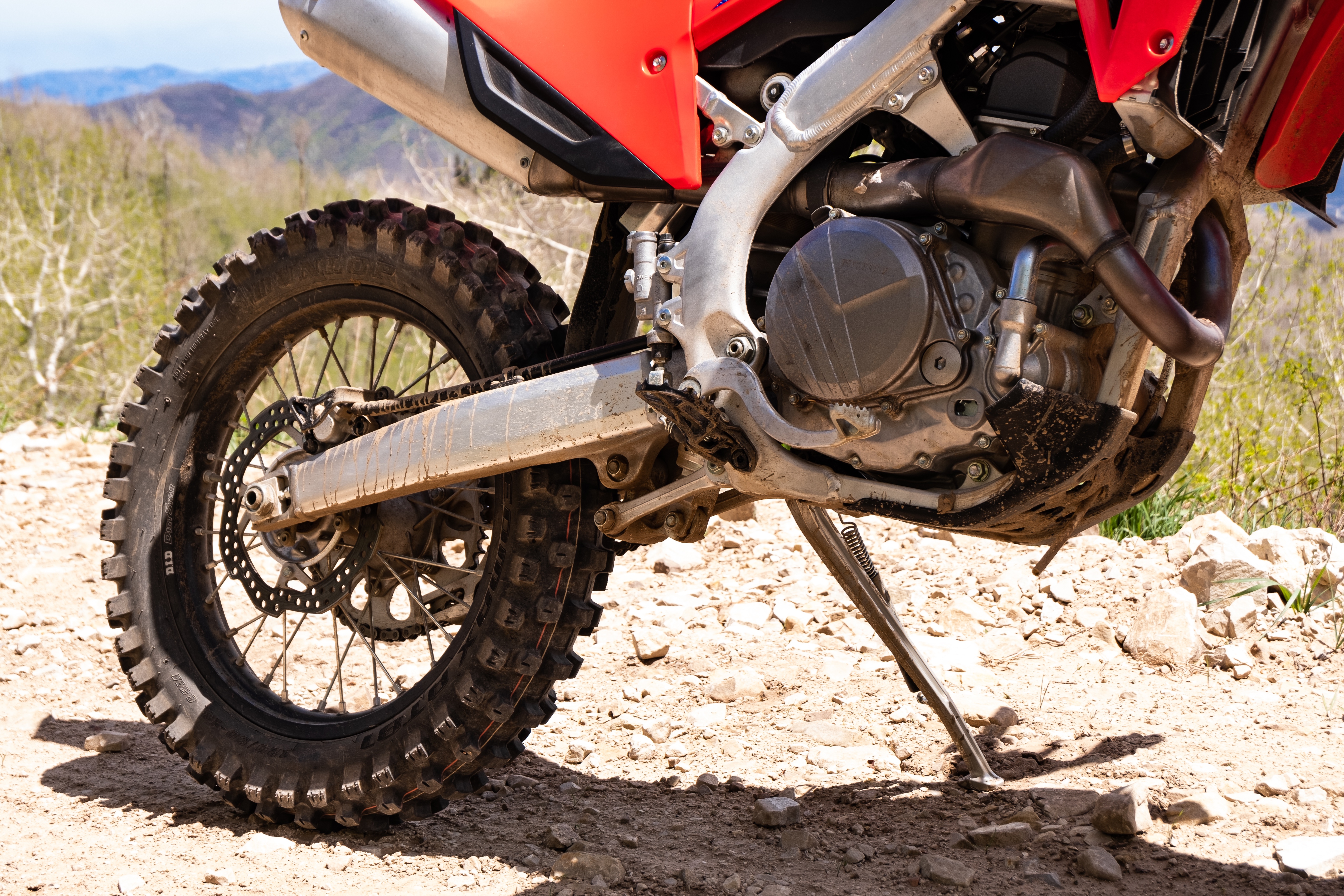 A very dirty CRF450RX.