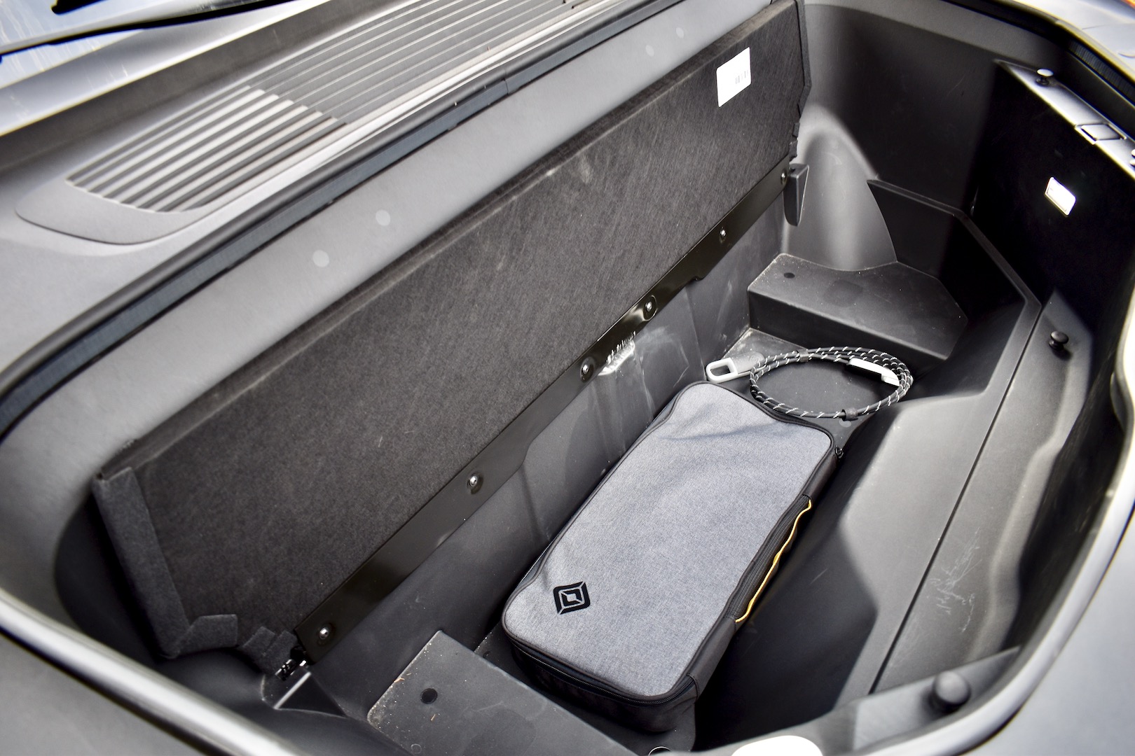 2022 Rivian R1T Launch Edition's front trunk (frunk)