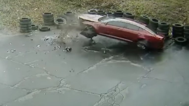 Cars Won’t Stop Crash-Landing in this Repair Shop’s Lot