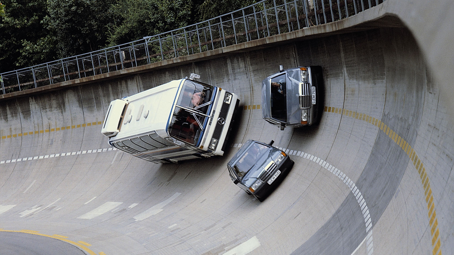 Mercedes-Benz's Famous High-Banked Test Track Turns 50