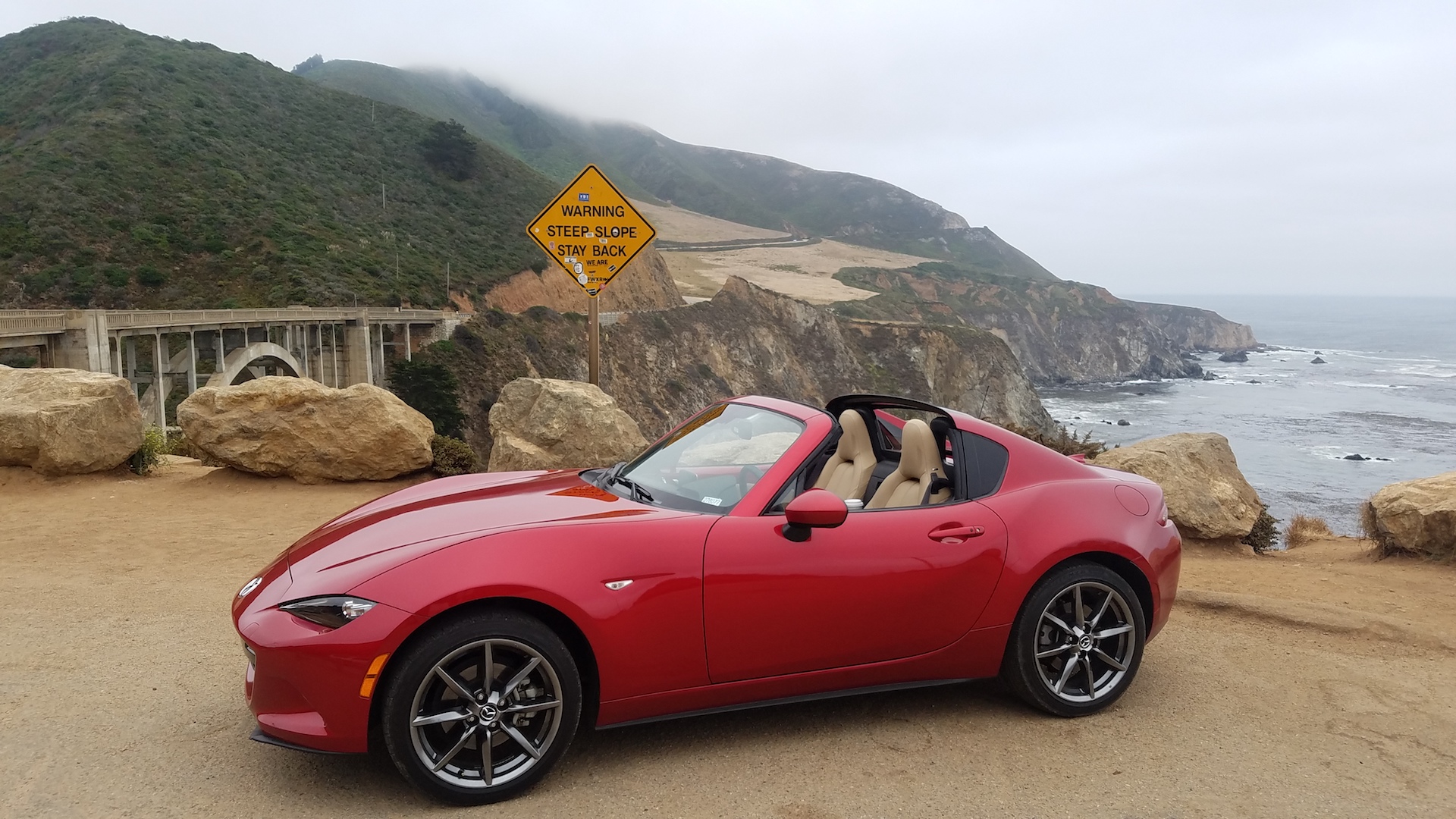 The Mazda MX-5 Miata RF Explores the Epic Landslides of Big Sur
