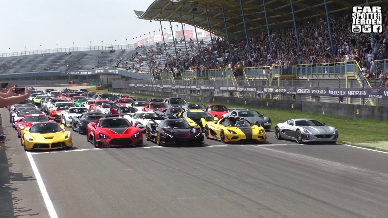 Hyper Rack Race This is What a $50 Million Hypercar Track Day Looks Like