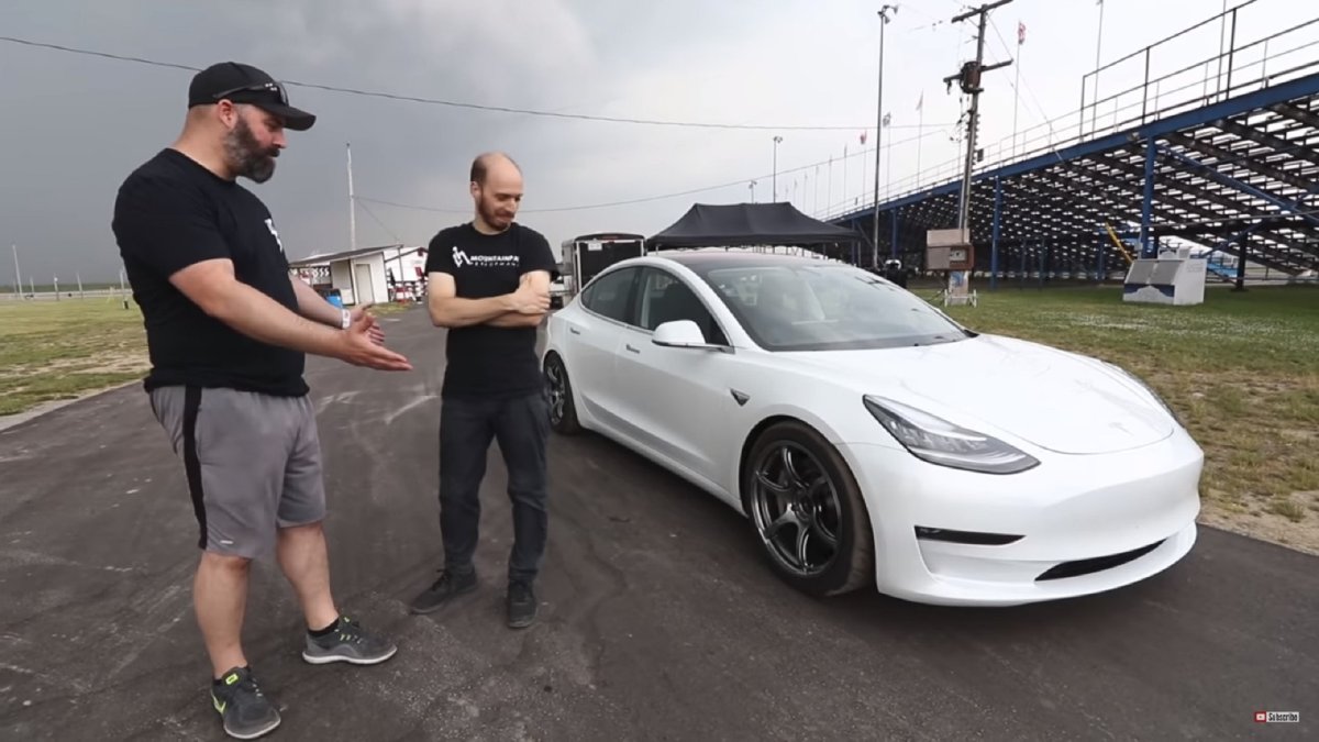 Watch the Tesla Model 3 On-Track With Performance Upgrades